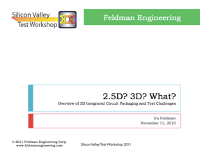 2 5D? 3D? What? 3D IC Packaging - Ira Feldman